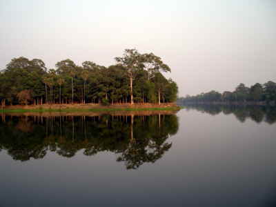 Wassergraben Angkor Wat