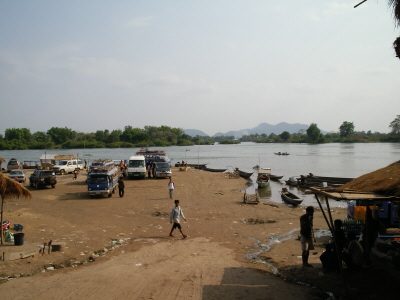 Mekong-Grenze zu Kambodscha