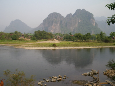 Blick aus unserem Bamboo Bungalow