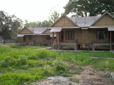 Blick auf unserem Bamboo Bungalow